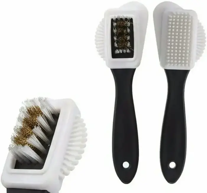 Brosse à chaussures de nettoyage à 3 côtés