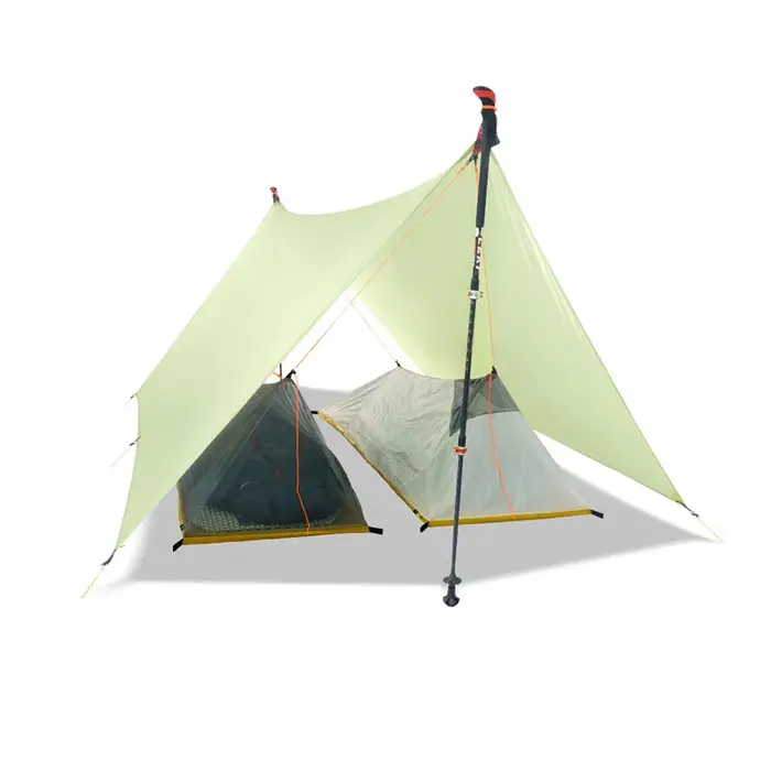 FLAME'S CREED 15D – tente de Camping en Nylon et Silicone, bâche de protection contre la pluie, les 