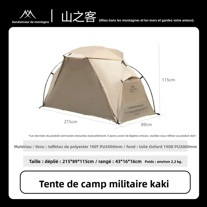 Tente de camping Mountainhiker avec tente intérieure indépendante