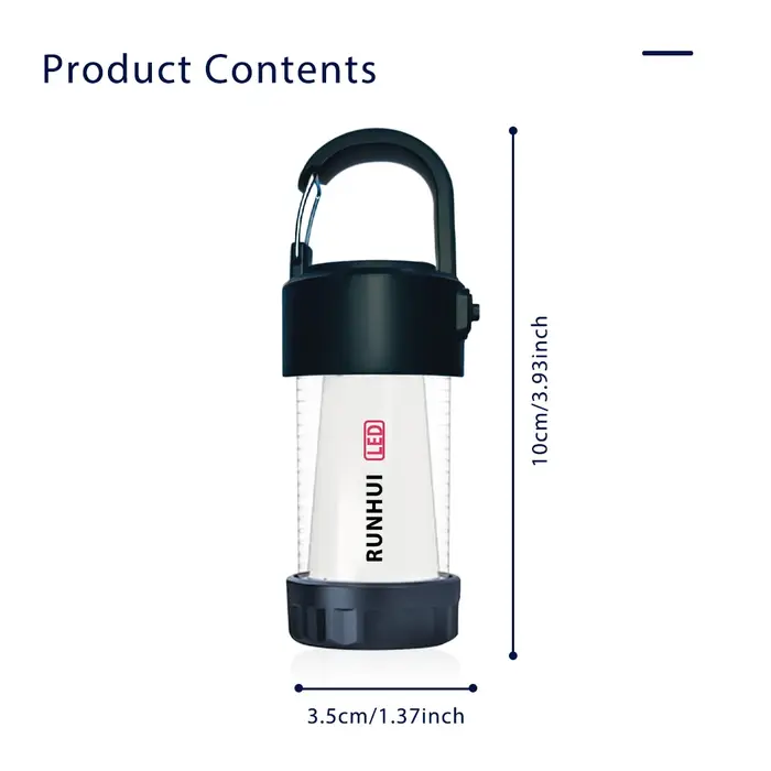 ML4 lanterne de Camping en plein air LED Camping lumière Rechargeable USB, trépied gratuit, Base mag