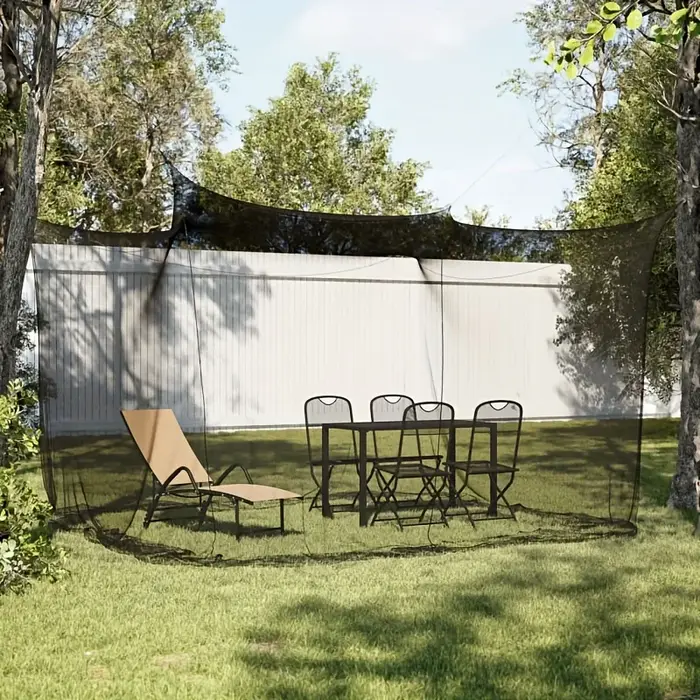 Moustiquaire pliable à double porte et quatre coins