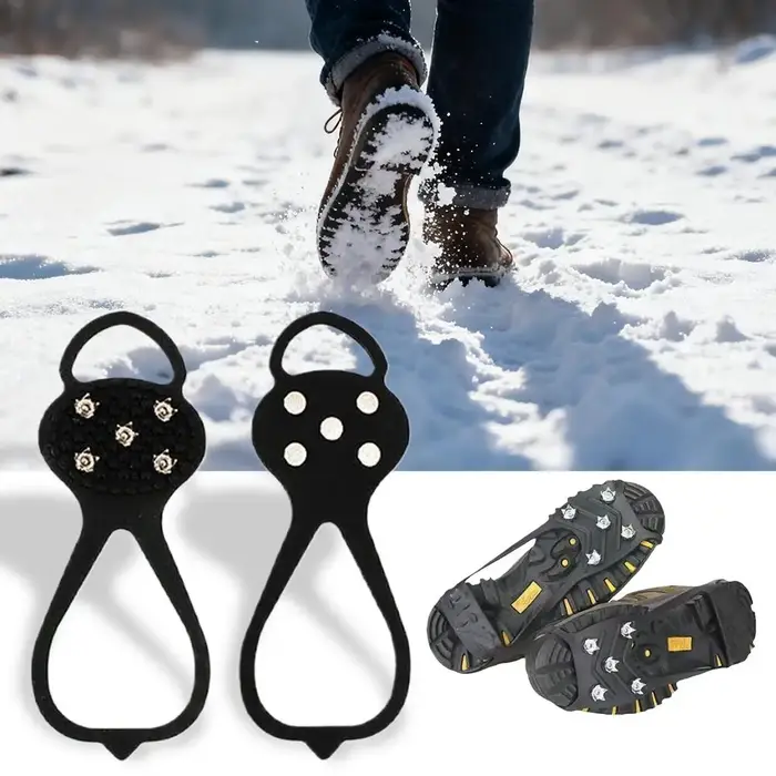Chaussures antidérapantes à 5 clous pour Camping