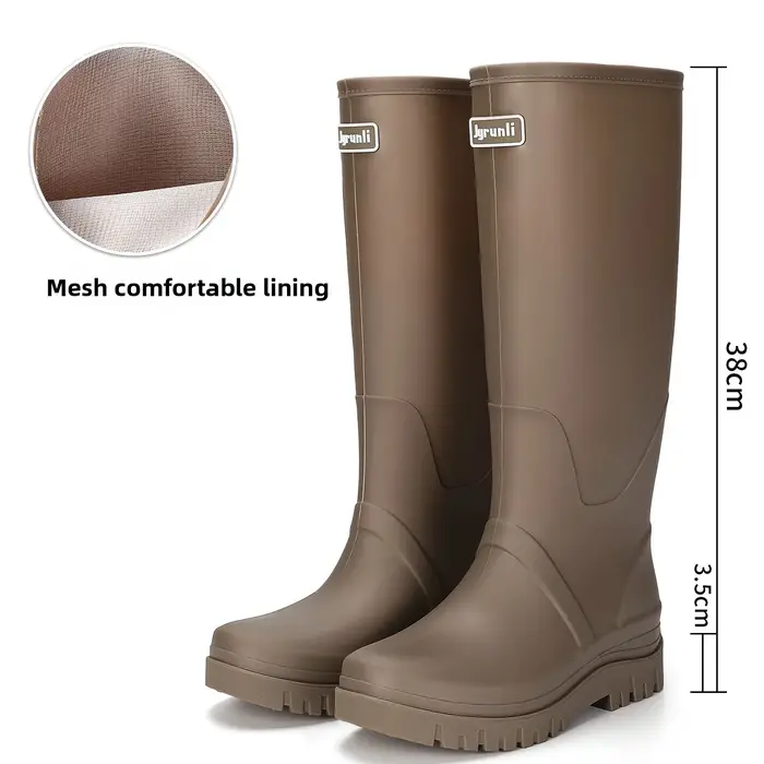 Bottes de pluie pour femmes, nouvelle mode, hautes, antidérapantes, pour la randonnée en extérieur, 