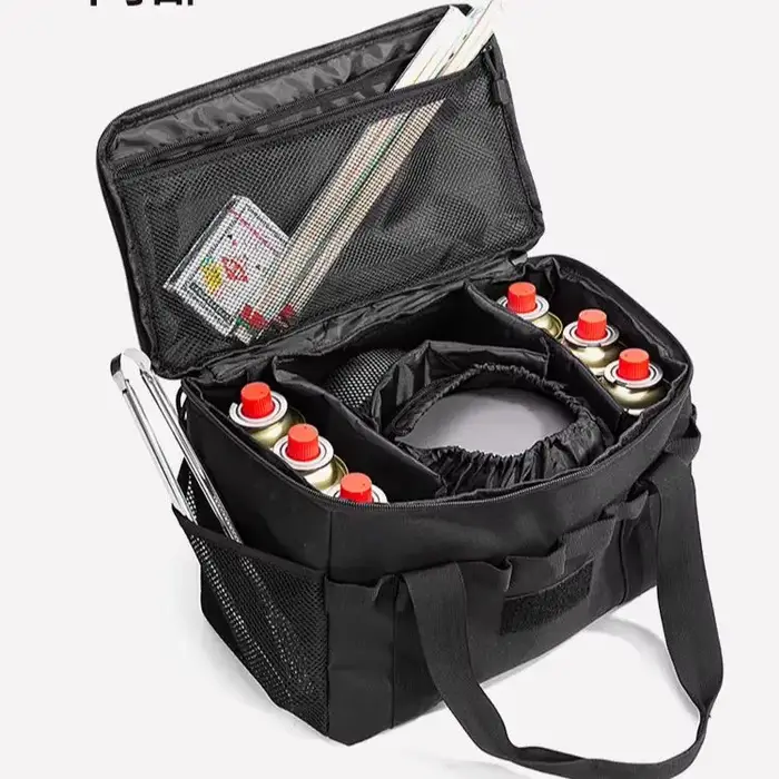 Sac tactique de camping en plein air - Sac de rangement multifonctionnel de grande capacité 14L pour outils et équipement de pique-nique avec plusieurs compartiments