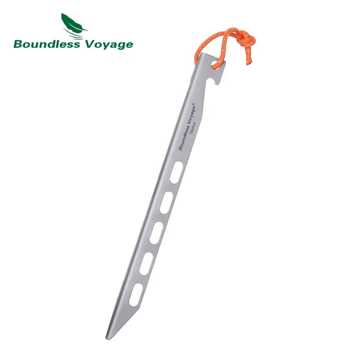 Piquets de tente en titane ultralégers, 20cm, 8 pièces/ensemble, pour auvent de Camping en plein air