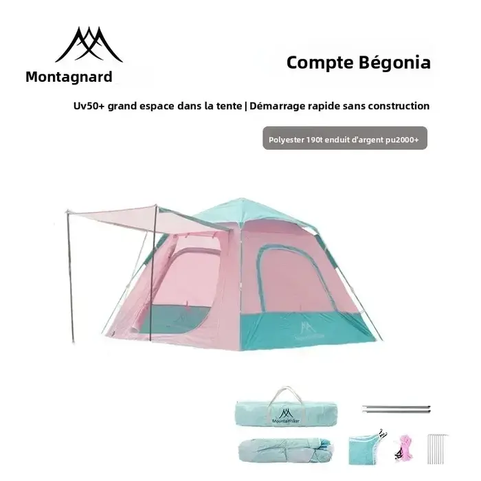 MOUNTAINHIKER – tente de Camping en plein air pour 3 à 4 personnes