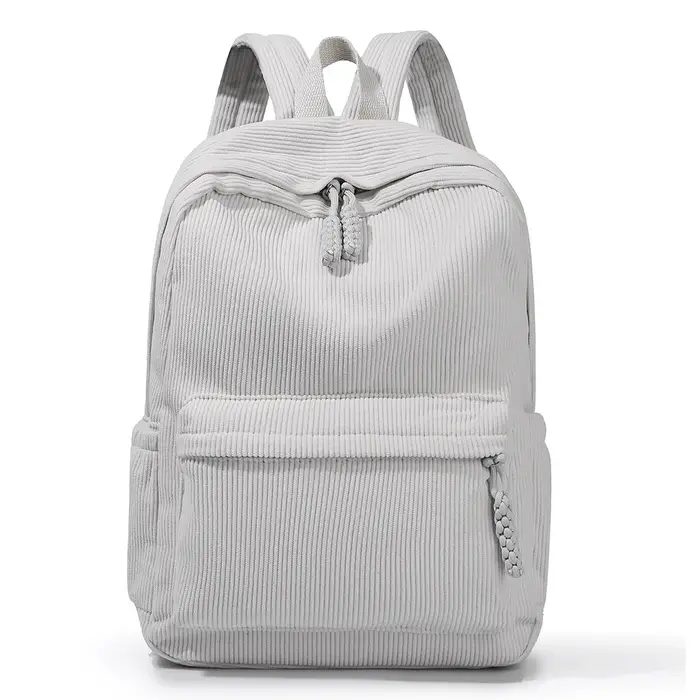 Sac à dos personnalisé pour enfants, sac à dos en velours côtelé brodé, retour à l'école, sac à dos 