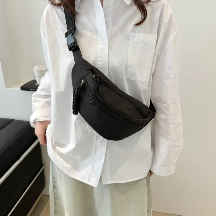 Sacs de taille demi-lune imperméables en tissu Oxford