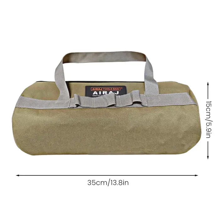 AIRAJ – sac de rangement d'ongles au sol en toile, sac de transport de marteau Portable, sac à outils étanche de grande capacité, organisateur de fournitures de Camping