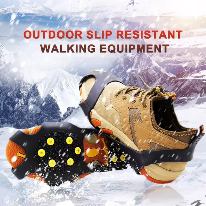 Couvre-chaussures à griffes de neige en plein air pour hommes et femmes