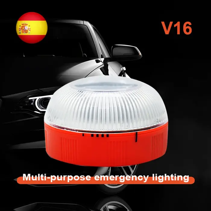 Lampe de poche LED d'urgence pour voiture V16, stroboscopique à Induction magnétique, lampe d'accide