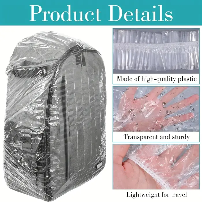 Housse de pluie jetable pour sac à dos