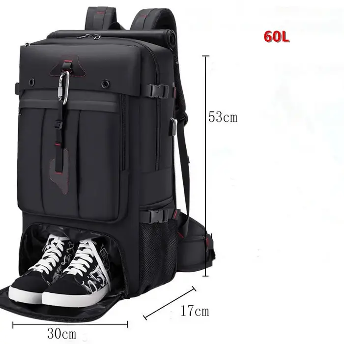 Sac à dos de voyage de grande capacité 50L 70L
