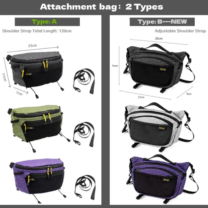 Sac banane de randonnée en nylon imperméable et durable Dyneema