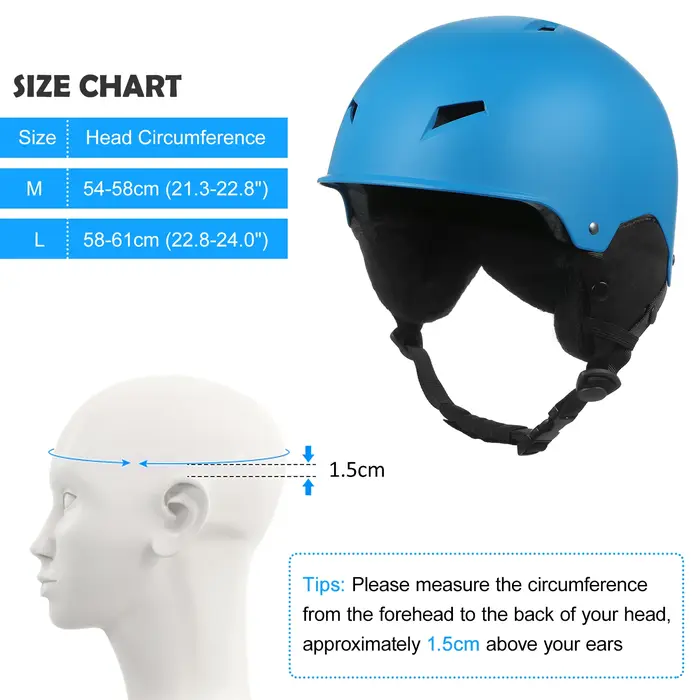 Casque de neige d'hiver pour femmes et hommes