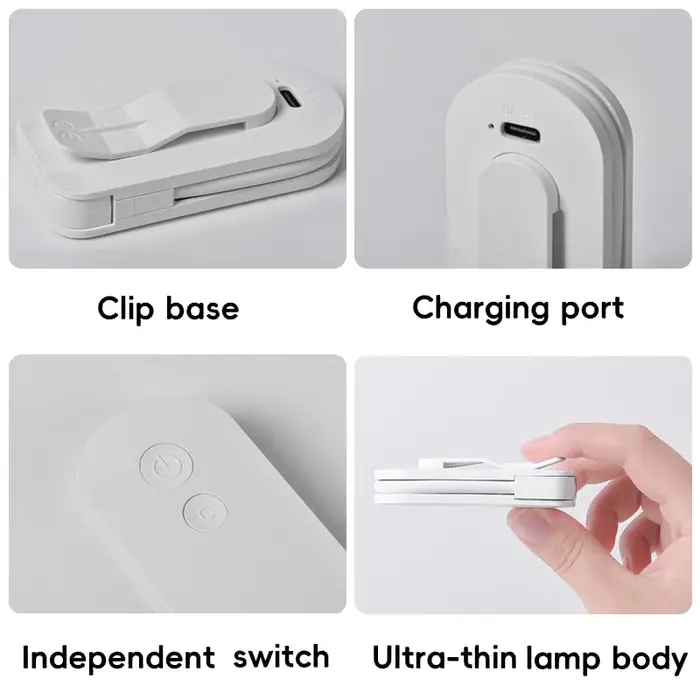 Lampe de lecture à clipser LED – Lampe de lecture réglable