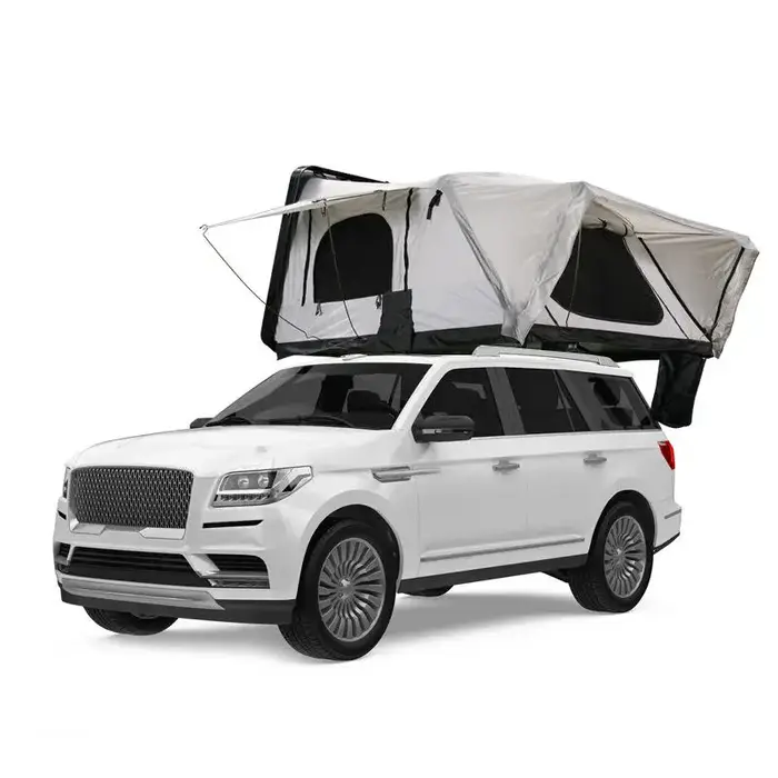 Tente de toit en aluminium rigide XL pour l'extérieur, tente de Camping robuste pour 4 à 4 personnes
