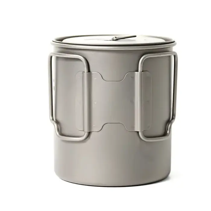 TOAKS Titanium Pot POT-750, tasse d'extérieur ultralégère avec couvercle et poignée pliable, ustensi