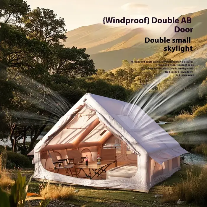 Tente gonflable portable imperméable facile à installer pour les événements et le camping - Utilisation commerciale Tissu Oxford Quatre saisons Prix d'usine pas cher