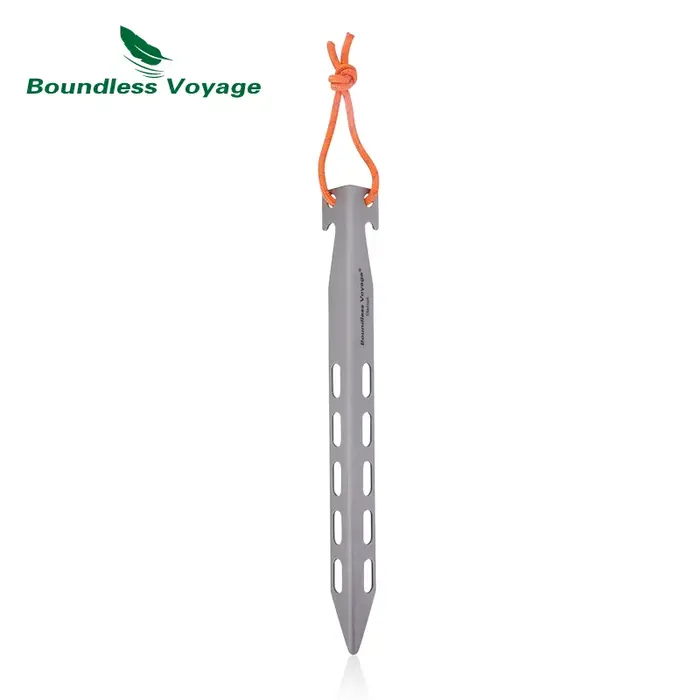Piquets de tente en titane ultralégers, 20cm, 8 pièces/ensemble, pour auvent de Camping en plein air