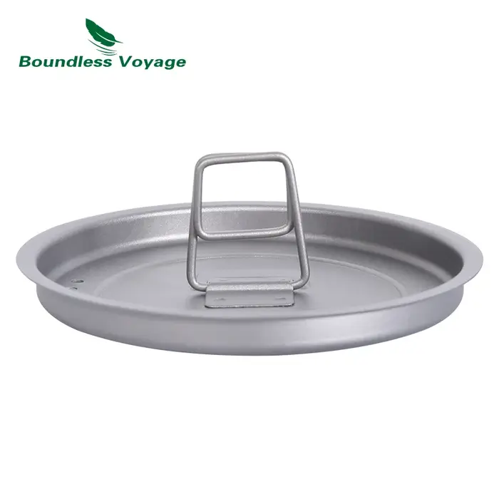 Bouilloire de Camping en titane Voyage sans limites, théière Portable avec poignée pliante, ustensil