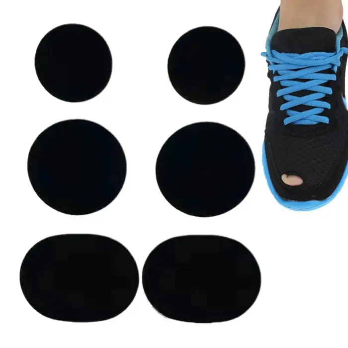 Patch de réparation de tissu pour chaussures de sport, 6 pièce/ensemble, Anti-usure, doublure en maille, trou de subvention, patchs auto-adhésifs, outil pratique créatif