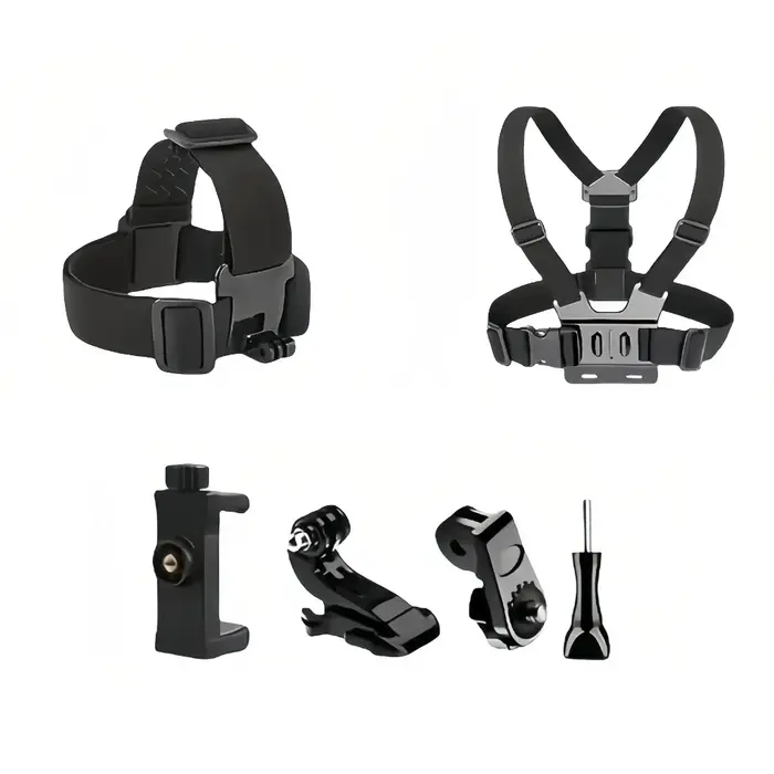 Ensemble d'accessoires pour GoPro Hero 13 12 11 10 9 noir, harnais de montage de poitrine/support de