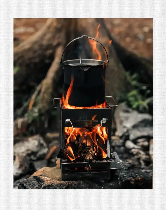 Poêle à bois, réchaud de Camping Portable