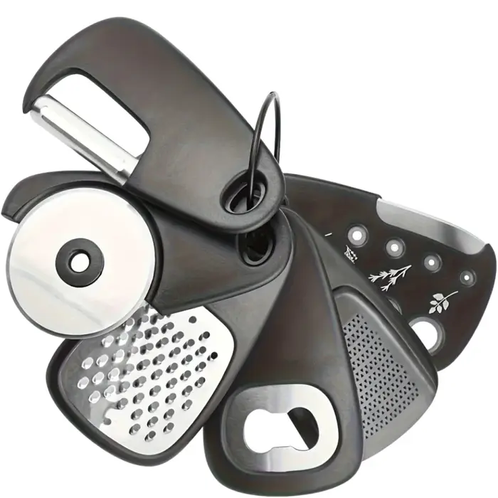 Ensemble d'ustensiles de camping au design compact, gain de place, sans alimentation électrique, ens