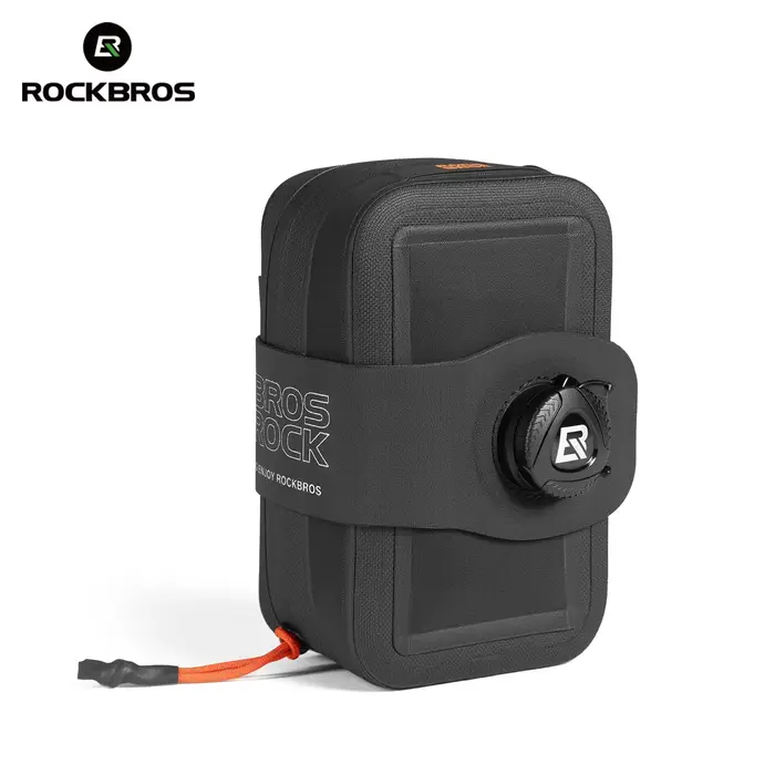 ROCKBROS – sac de selle de vélo entièrement étanche, sac arrière extensible sans couture, sac de ran