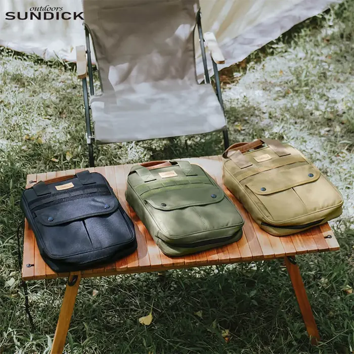 Sac de rangement pour ustensiles de cuisine de camping avec poignée