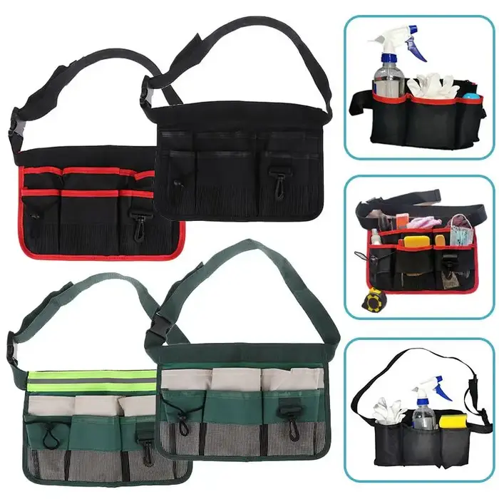 Sac de taille pour outils, poche de taille pour travail en plein air, pochette de rangement pour outils à main, sacs à outils pour matériel, sac de poche pour outils de jardinage pour électricien