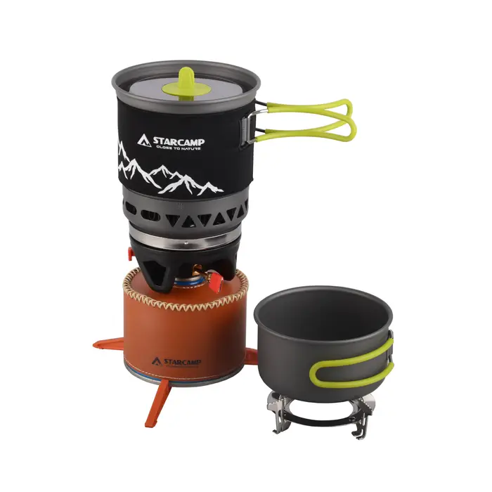STARCAMP-Cuisinière à gaz pour camping en plein air, système de cuisson, cuisinière à jet à ébulliti