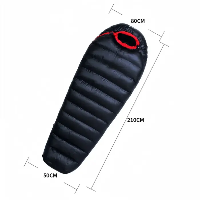 MUNIAdult-Sac de couchage en duvet d'oie blanc, randonnée en plein air, super léger, adapté aux voyages, haute qualité, hiver, automne