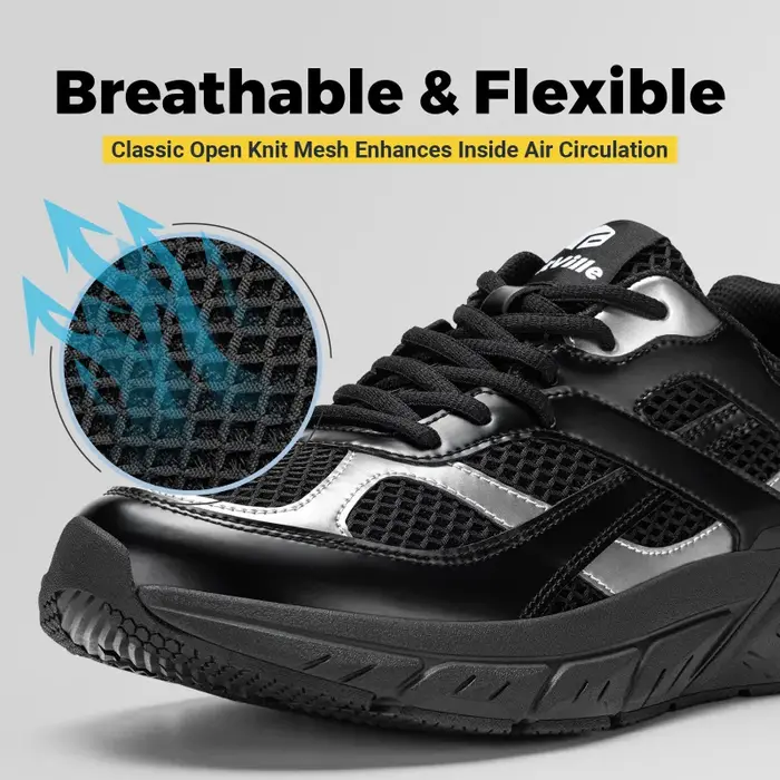 Chaussures de marche Extra larges pour hommes baskets rétro large largeur