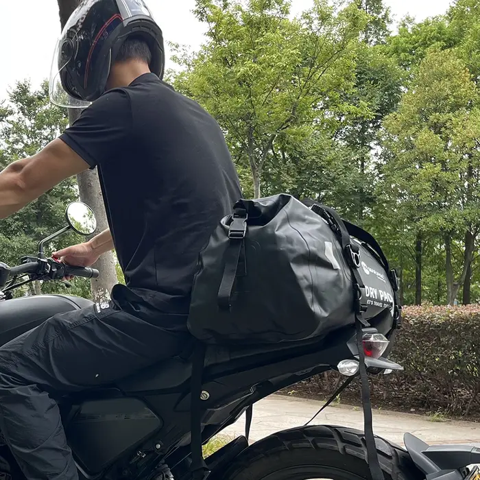 Sac sec pour moto 50L/80L, sac de siège de moto étanche IPX6, sac à bagages pour moto, pêche, aventure en plein air