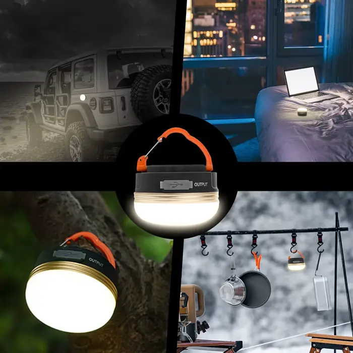 10W haute puissance Camping lanterne tentes lampe 1200mah USB Rechargeable Portable