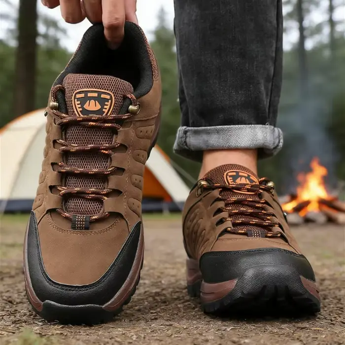 Chaussures de randonnée pour hommes imperméables en plein air basses bottes