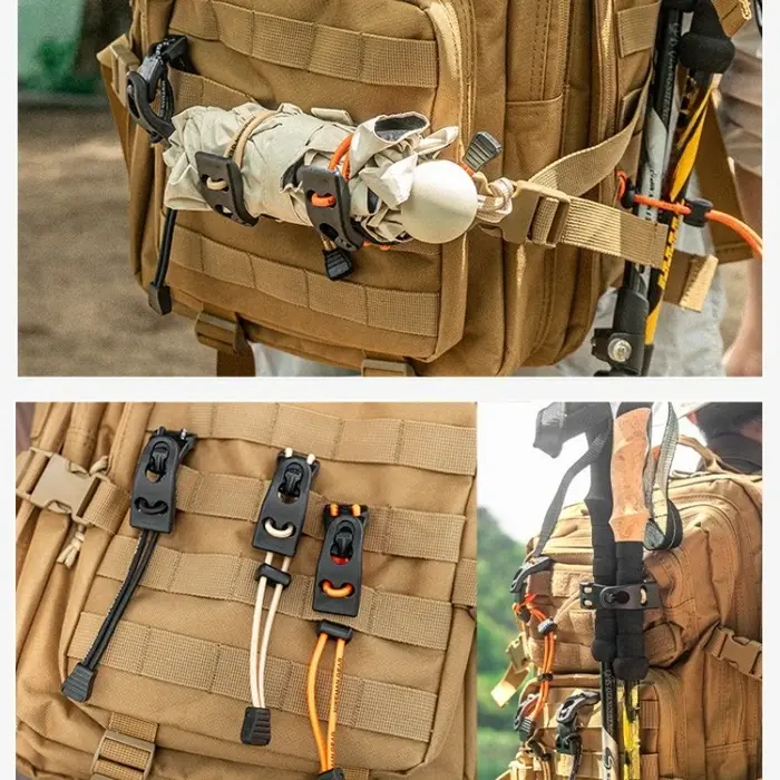 Sac d'escalade en plein air, accessoire de hache à glace, clip à dégagement rapide pour le regroupement et la fixation d'accessoires d'extérieur, 1 pièce