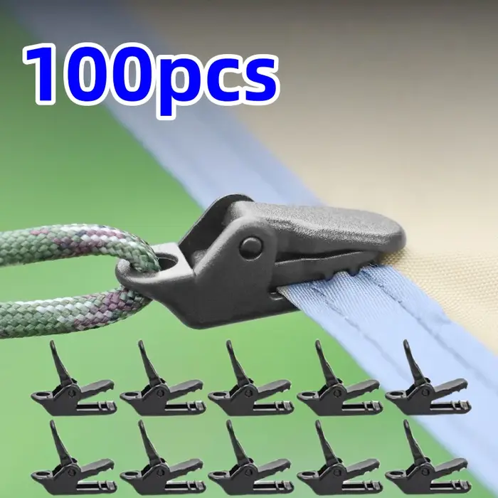 100/50/10 pièces Pinces de tente robustes