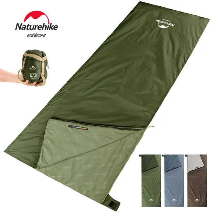 Naturehike lw180 sac de couchage ultraléger coton sac de couchage printemps été sac de couchage en p
