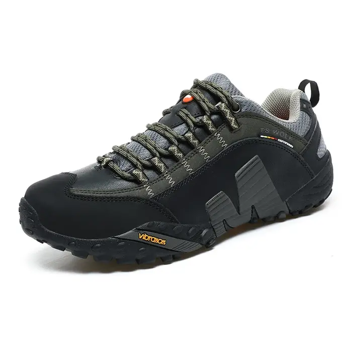 Chaussures de randonnée en cuir de haute qualité pour hommes, baskets d'extérieur confortables et an