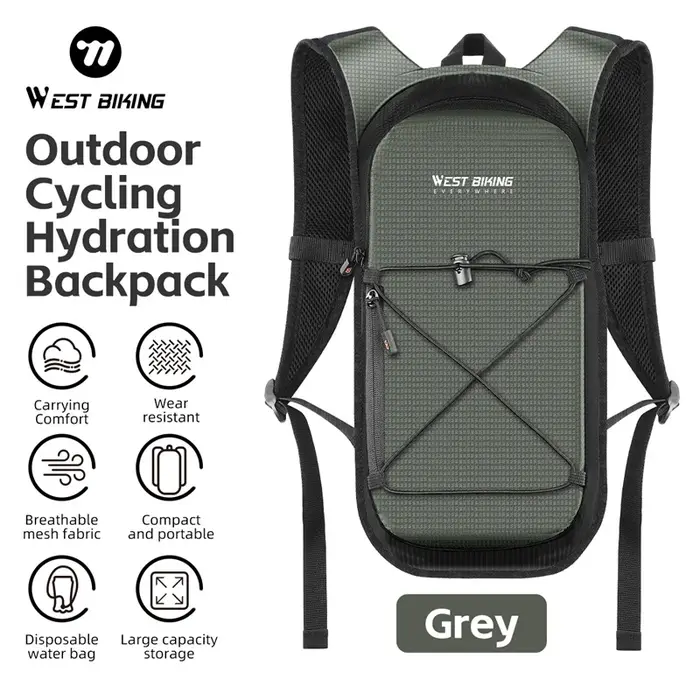 Sac à dos d'hydratation WEST BIKING 10L pour le cyclisme