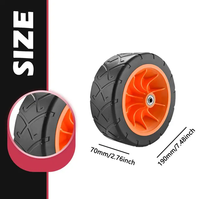 Roue de chariot pliable à roulement silencieux et fluide
