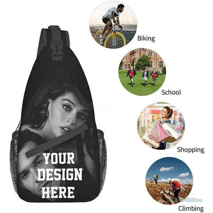 Sac à bandoulière personnalisé multi-usages, sac à dos à bandoulière personnalisé, sac de poitrine de randonnée de voyage