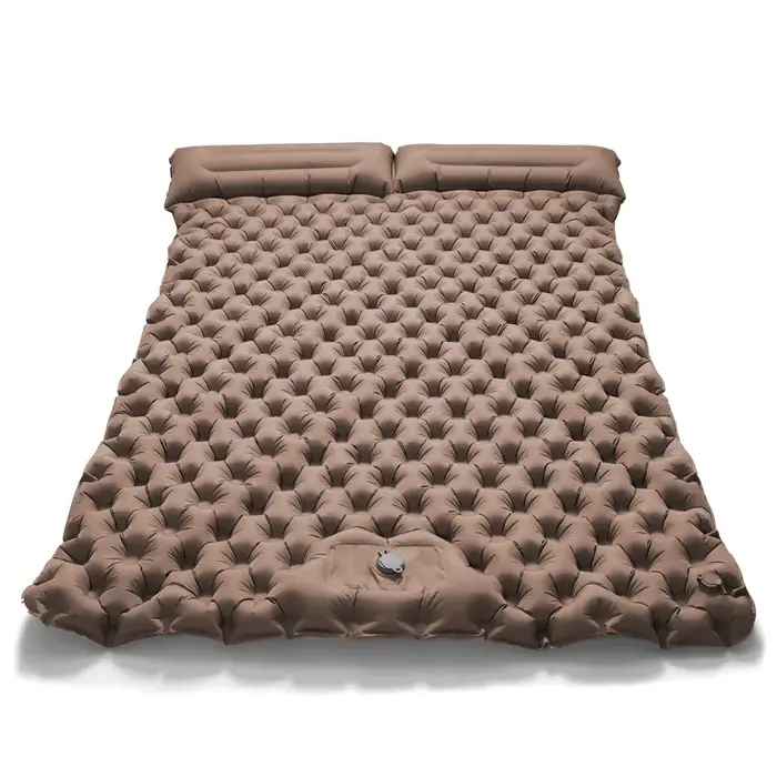 Tente de camping, grand matelas pneumatique pour 2 personnes