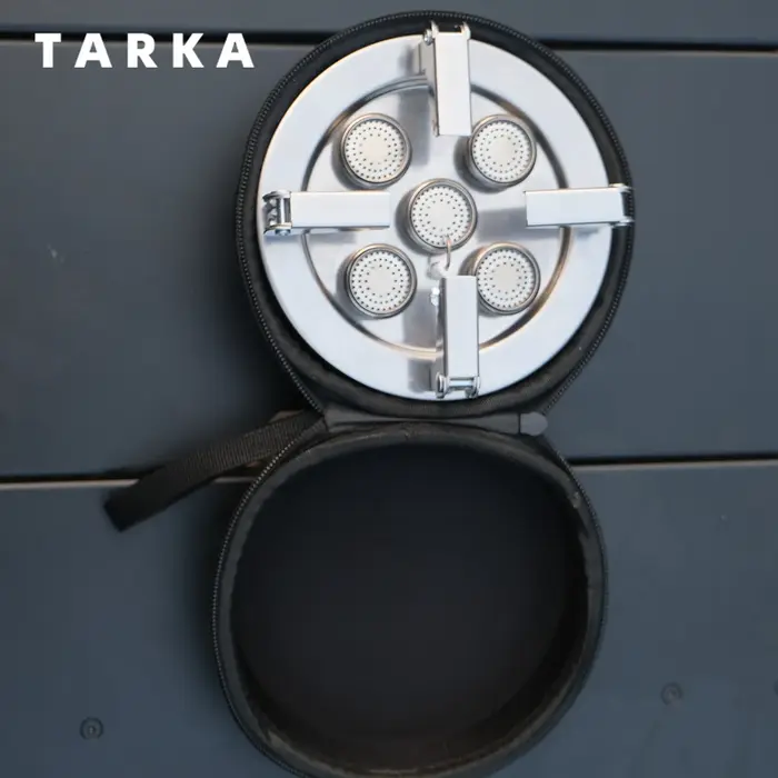 TARKA Camping 5 tête cuisinière à gaz 11800w haute puissance extérieur pliant brûleur à gaz four de 