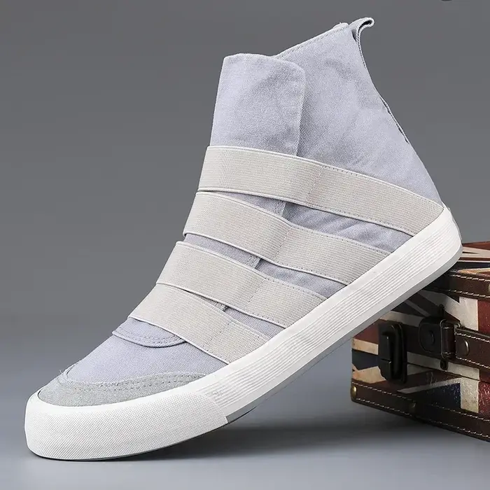 Chaussures montantes en toile respirantes pour hommes