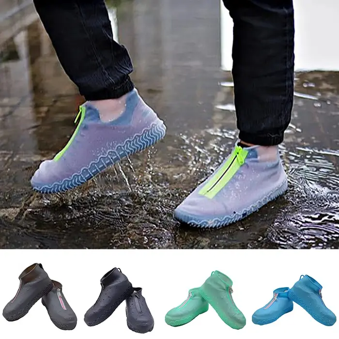 Protège-chaussures imperméables à fermeture éclair avant
