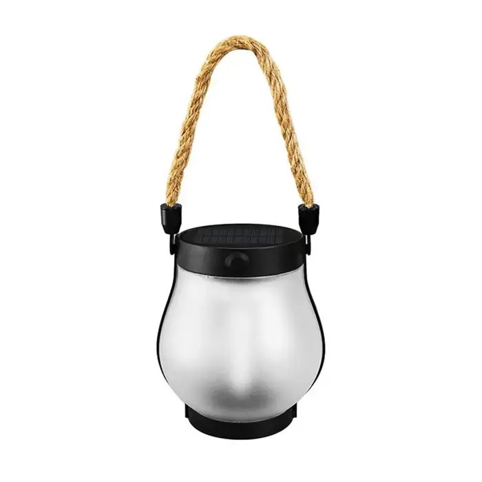 Lampe de Camping lumières de flamme solaire lanterne de jardin lumière LED scintillante décor de cou